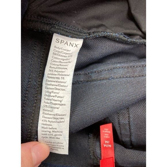 Spanx dark wash jeanish ankle leggings - Picture 7 of 8